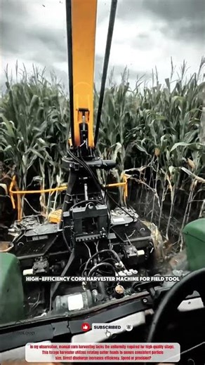High-Efficiency Corn Harvester Machine for Field Tool