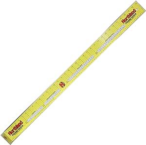 Northland Ruler Scale Fishing Measuring Board - 1/Each - 36" - Yellow, Metric and Inches for Panfish, Walleye, and Northern Pike
