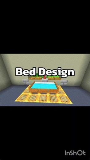 Minecraft👉 Bed design tutorial 🥸 #shorts #minecraft