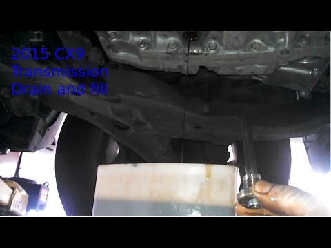 Transmission fluid drain and fill 2015 Mazda CX9
