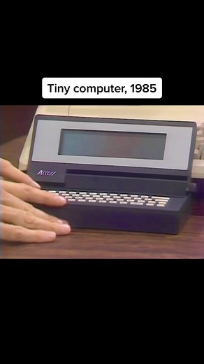 From the #Christmas episode of “The Computer Chronicles,” 1985. #tech #xmas #gift #techtok #tv #80s #computer #1980s #portable #casio #pda #technology