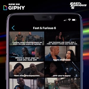 Family’s always there to catch you. Official ‘Fast and Furious 6’ GIFs are available now on GIPHY: https://uni.pictures/F6xGIPHY Catch up with #FastFridayScreenings on the road to #F9 and watch Fast and Furious 6 in select theaters tonight: https://uni.pictures/FastFridays | The Fast Saga