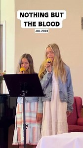 NOTHING BUT THE BLOOD #youtubeshorts #singing #christiansongs #jesuschrist #hymns