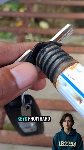 Ever drop your keys in a tight spot This simple trick snags them instantly! #LifeHack #KeyRescue #CreativeSolutions #DroppedKeys | Ab2254