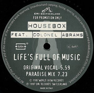 Housebox Feat. Colonel Abrams - Life's Full Of Music