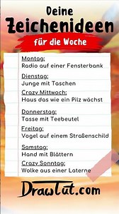 Zeichenideen für die Woche - KW 47 - 2025 - Viel Spaß! #zeichnen #artideas #zeichenidee