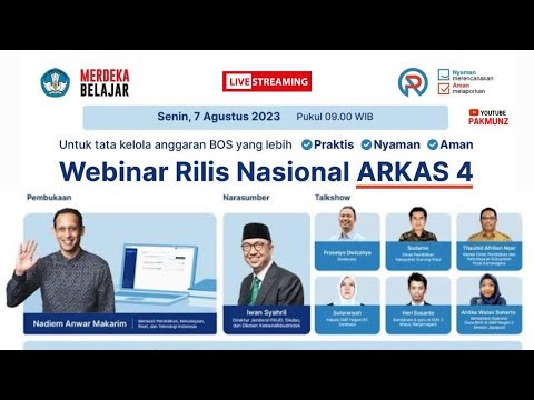 Live - Webinar Rilis Nasional Aplikasi ARKAS 4