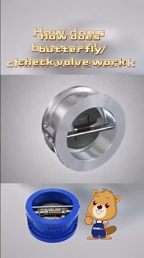 5 seconds to understand how the butterfly check valve works!