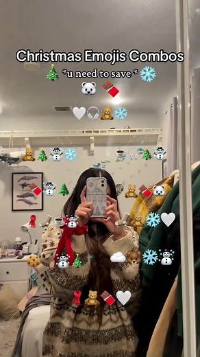 Christmas emoji combos #emojis #emojicombination #captionideas #christmas