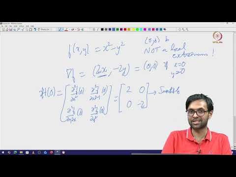 Lec 24 Second Derivative Test For Multivariable Functions