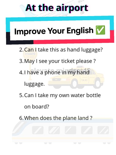 Essential English Phrases for Airport Travel