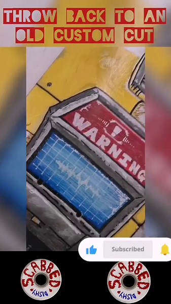 Borderlands Claptrap Custom cut cruiser (penny board style) made using a recycled deck #skating #skate #skateboarding #skateboard #fyp #art #crafts #custom #cruise
