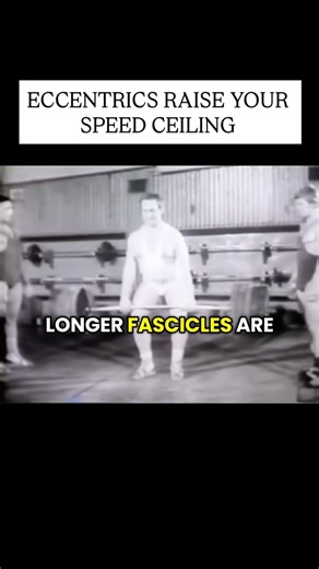 Fred Duncan on Instagram: "How Eccentrics Make You Faster and More Explosive – Fascicle lengthening → shifts where force can be produced, improving force output at longer muscle lengths – Tendon remodeling → improves force tolerance and elastic energy return – Higher eccentric RFD → better braking, control, and reacceleration How this shows up in performance – Longer fascicles = hamstrings that hold up at high velocities – Better adapted tendons = shorter ground contacts – Stronger eccentric bra