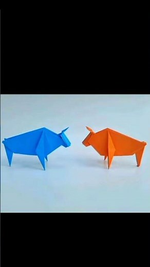 how to make origami cow | how to make a paper cow | origami cow easy | Paper cow | #shorts #vairal