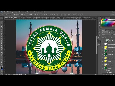 cara membuat desain logo komunitas | logo keagamaan