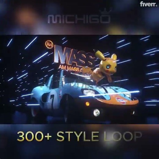 VISUAL VJ LOOP | KTV CLUB BAR DJ LOGO TEMPLATE - PROJECT FILE C4D