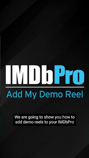 #IMDbPro Tutorial | How to Add Your Demo Reel #Shorts #IMDb