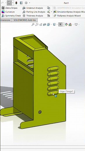 Sheet Metal Part with Louvers in SolidWorks| Ventilation Louver Design Tutorial | RAMS CAD