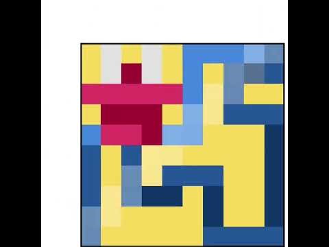 solving hard nonogram with asmr for 12 minutes - medium difficulty