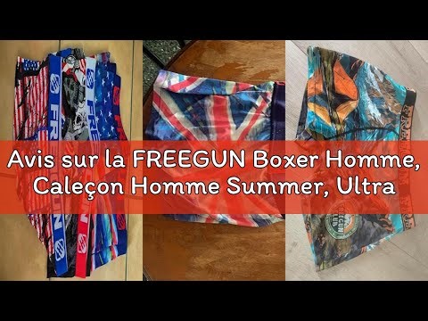 Avis sur la FREEGUN Boxer Homme, Caleçon Homme Summer, Ultra-Doux et Stretch (Lot de 5)