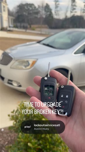Austin Huey on Instagram: "Time to upgrade your broken or worn out key?! Text or call Lockout at 404-807-7780 or DM for inquiries! #lockoutservicesatl #fyp #atlanta #locksmith #hueycandoit"