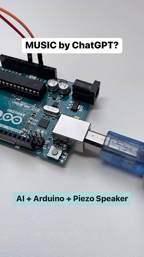 arduiNote on Instagram: "Mind-blowing Artificial Intelligence Music Project with Arduino and Piezo Speaker #arduino #chatgpt #electrician #software #hardware #engineer"