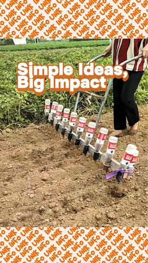 43K views · 533 reactions | What looks like a handmade contraption is actually a time-saving invention. Farmers designed it to plant various crops quickly and evenly, showing how small ideas can transform everyday agricultural work. | INFO UNIK | Facebook