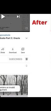 Request contains an invalid argument YouTube download