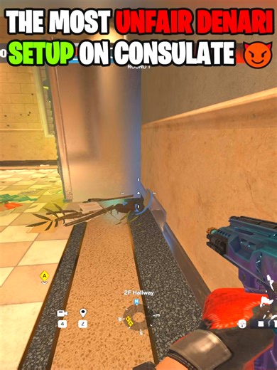 THIS DENARI SETUP IS OP ON CONSULATE 😈 #rainbowsixsiege #r6tips #r6xclipen #foryou #fy