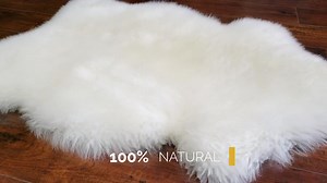 Real Sheepskin Rug, Natural White - Thick Hair - Etsy