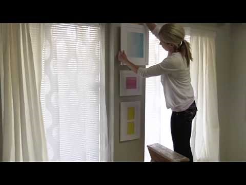 How to hang 3 frames vertically