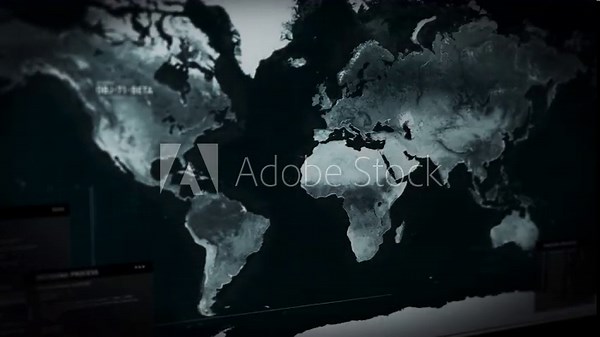 Police testing new location tracking software. Scanning multiple areas of the world for criminal activity. Receiving updates in real time. Searching the code names. Analyzing Karachi, Near East.