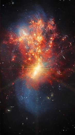 James Webb Space Telescope Captures Stunning Image of Galaxy Merger IC 1623 #space #universe