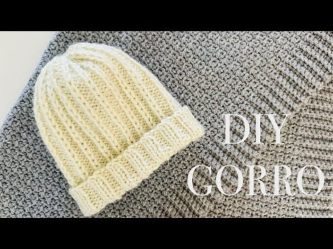 COMO TEJER GORRO A DOS AGUJAS PASO A PASO