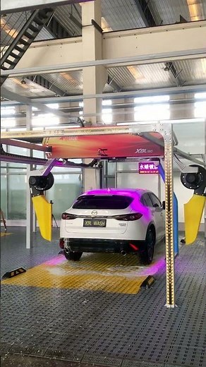 360-Degree Rotating Arm Touchless Car Wash: High-Pressure Water System with Integrated Air Drying