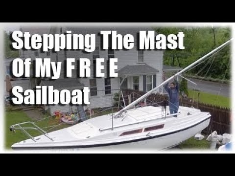 Stepping The Mast Of My MacGregor Sailboat