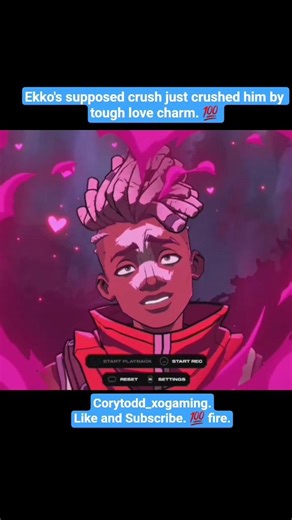 Ekko seeing stars as ahri engulf him in love flames.