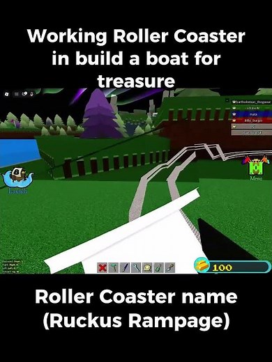 Working Roller Coaster In Build a Boat for Treasure (let me know what should I add to it)