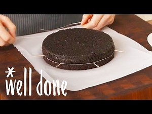 How to Cut Cake Layers with Dental Floss | Food Hacks | Well Done