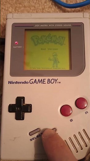 Pokemon Red Intro on original Gameboy