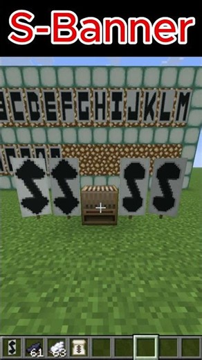 S Banner totorial#minecraft #tutorial #minecraftbuilding #minecrafttutorial #howto#banner