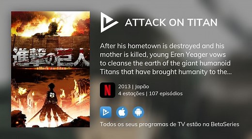Assista ao streaming de Attack on Titan