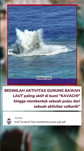 Beginilah aktivitas gunung bawah laut teraktif di dunia 😱