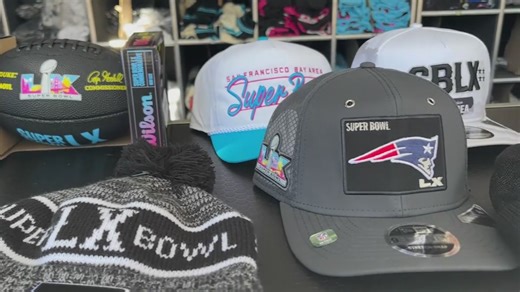 NFL Super Bowl pop-up shops selling official swag