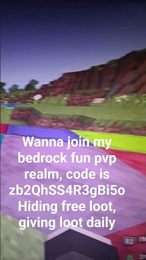 minecraft bedrock realm, code: zb2QhSS4R3gBi5o #minecraft #realm #server #bedrock #free