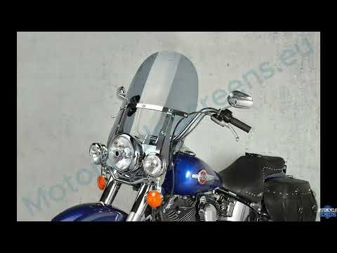Aftermarket Windscreen V2 for Harley-Davidson Haritage Softail Classic FLSCT | MotorcycleScreens.eu