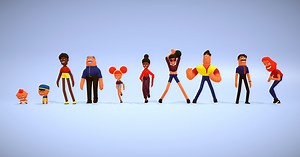 3D Stylized Characters Pack 1 | 3D Humanoids | Unity Asset Store