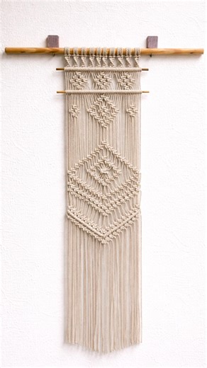 Boho Macrame Wall Hanging #wallhanging #walldecor #walldecoration #macramewallhanging #macrame #diy