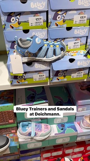 Here’s a closer look at the Bluey Trainers and Sandals at Deichmann #bluey #blueysandals #kidsfootwear #deichmann | Baby Deals UK