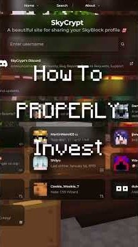 How To PROPERLY Invest | Hypixel Skyblock Profile Reviews [148]